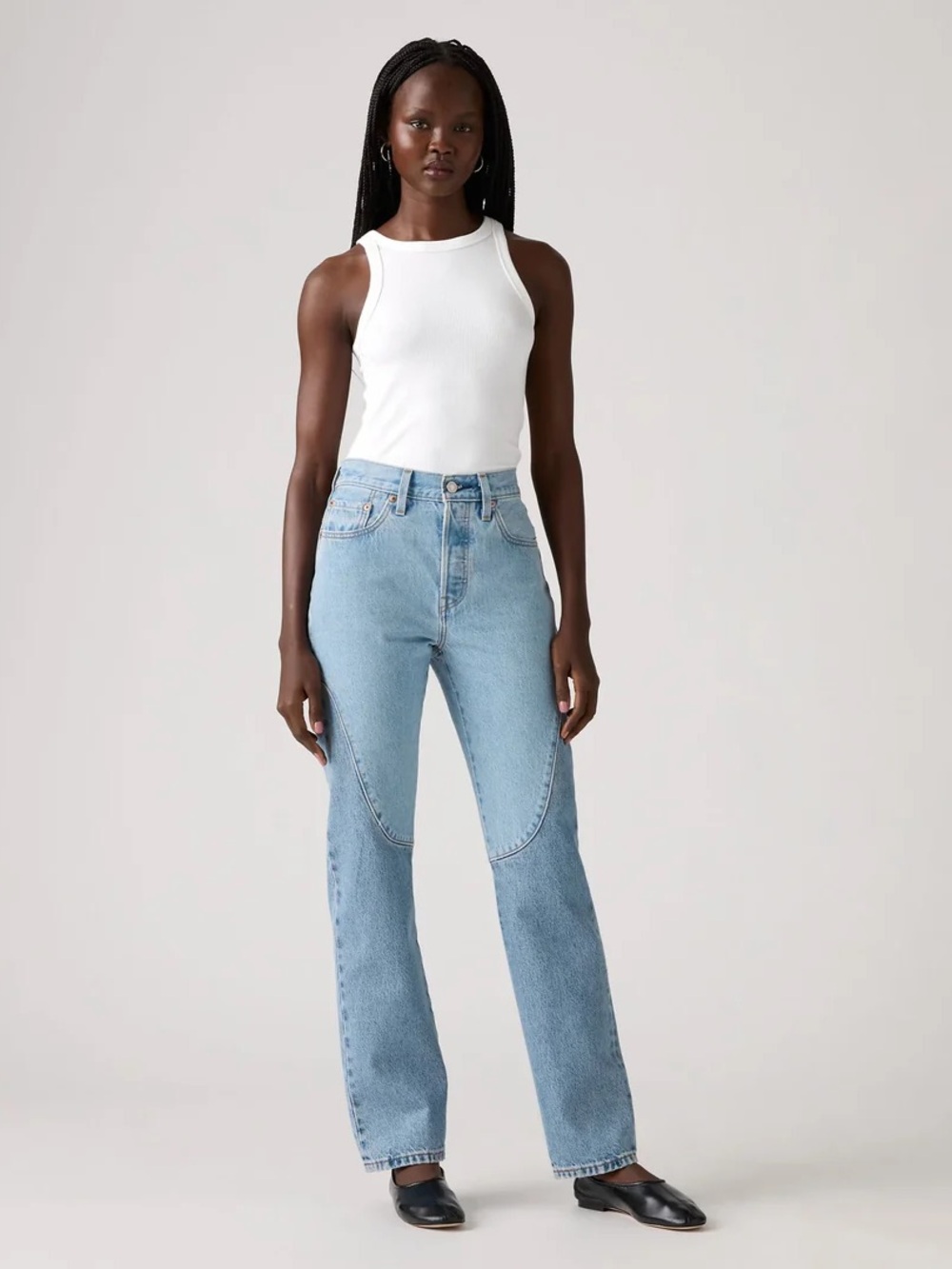 Levi’s | 501 Original Chaps Straight Leg Jeans Size 27 Medium Indigo Wash - Picture 2 of 14